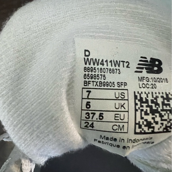 New Balance Womens 411 V2 WW411WT2 White Running Shoes Sneakers Size 7 - Picture 5 of 6